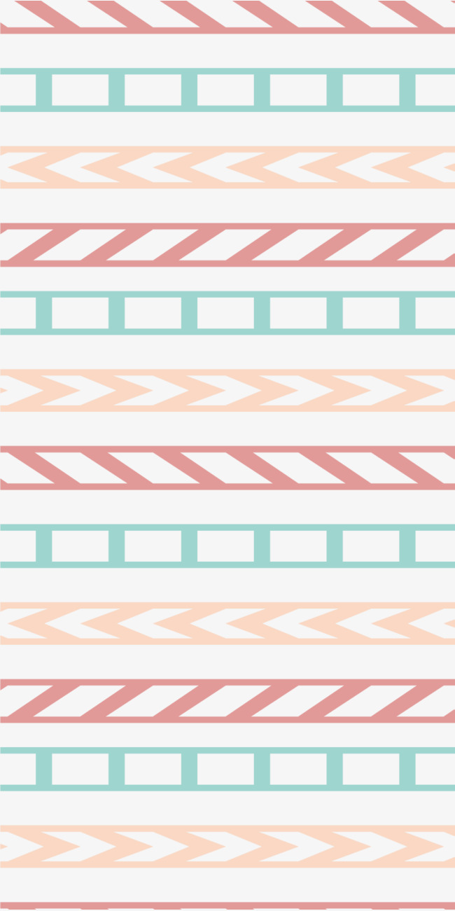 650x1301 Cartoon Color Fringe Pattern, Cartoon Vector, Color Vector