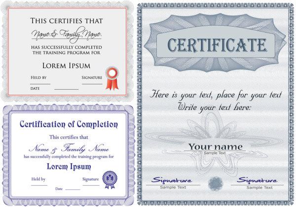 600x420 Certificate Fringe Vector [Eps]