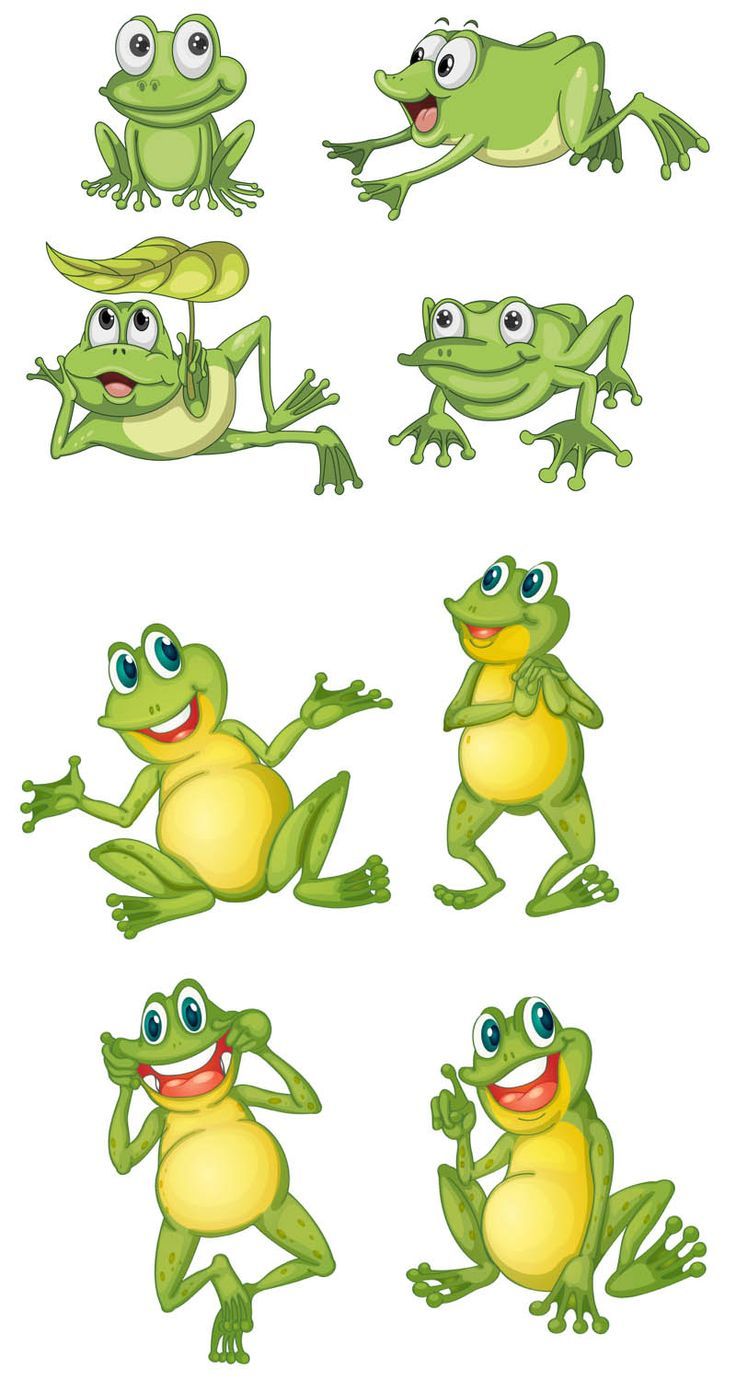 736x1380 Cartoon Frog Vector Clipart Frogs, Cartoon And