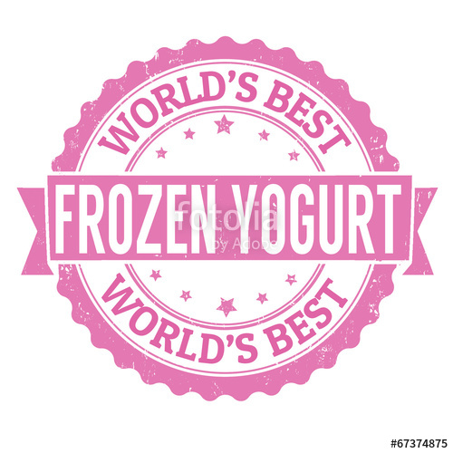 500x500 Frozen Yogurt Stamp Stock Image And Royalty Free Vector Files On