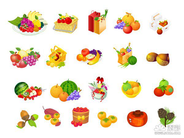 600x450 Fruit Basket Series Vector [Ai]