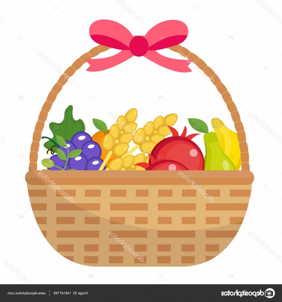 1147x1228 Fruit Basket Vector Icon Lazttweet