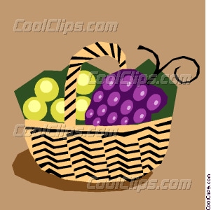 301x300 Fruit Basket Vector Clip Art