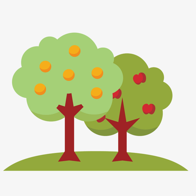 650x651 Cartoon Fruit Tree, Cartoon Vector, Fruit Vector, Tree Vector Png