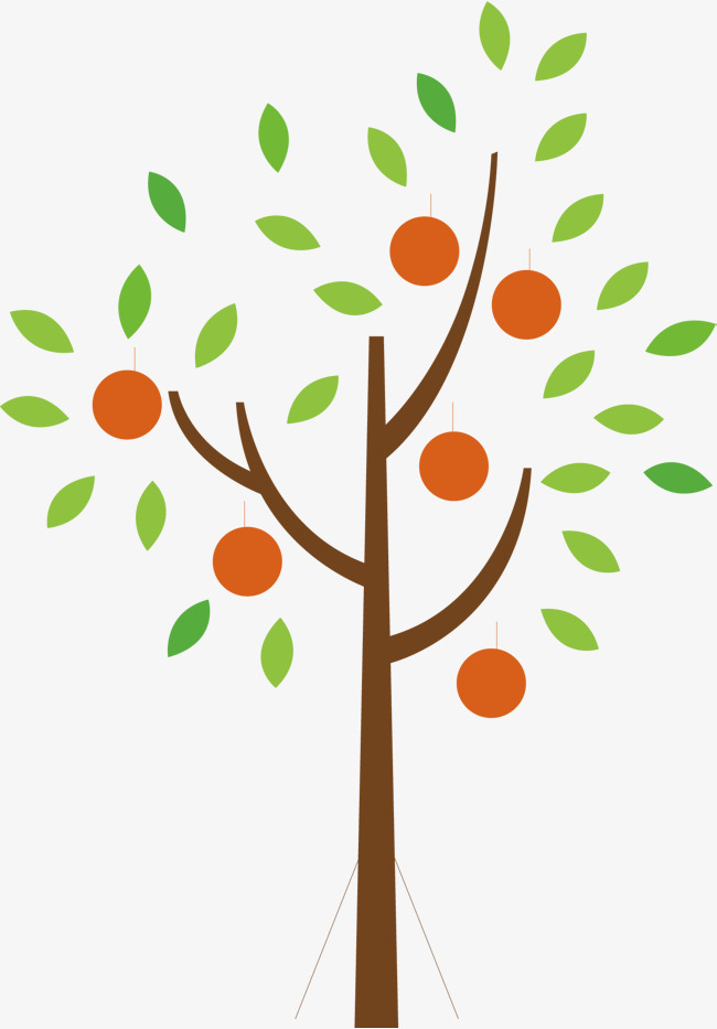 650x933 Cartoon Fruit Tree Vector, Fruit Clipart, Tree Clipart, Cartoon