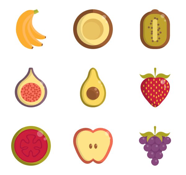 600x564 Fruit Icons