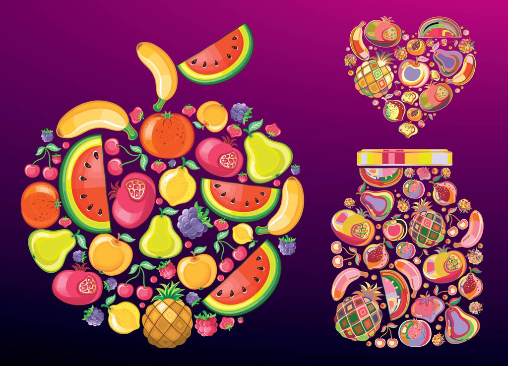 1024x738 Fruit Vectors Vector Art Amp Graphics