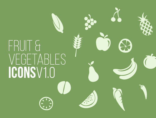 530x400 Free Vector Fruit Icons V1.0
