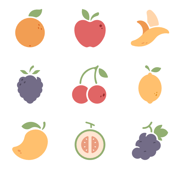 600x564 Fruit Vector