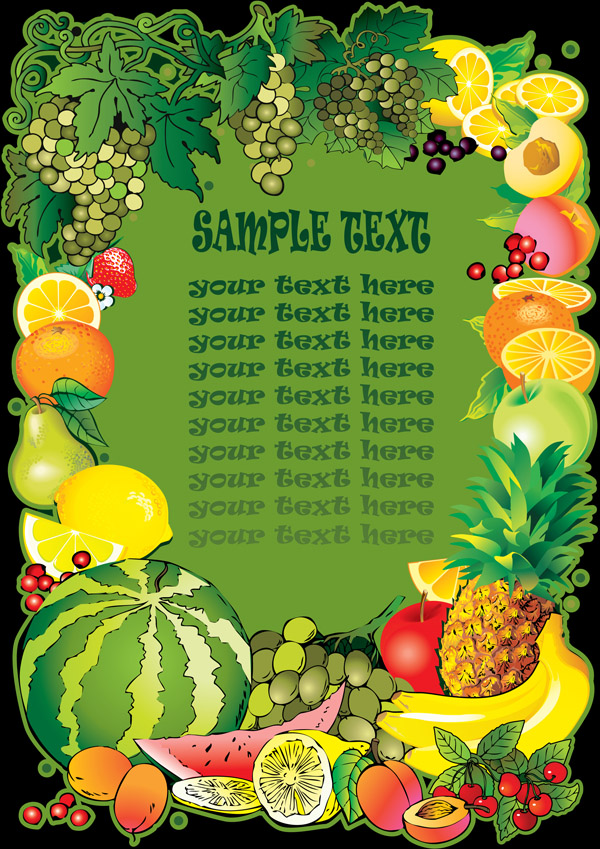 600x849 Fruits Vector Free Vector 4vector