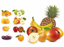 255x188 Free Fresh Fruits Vector Icons
