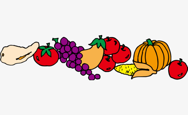 650x400 Fruits And Vegetables Vector Cartoon, Cartoon Vector, Vegetable