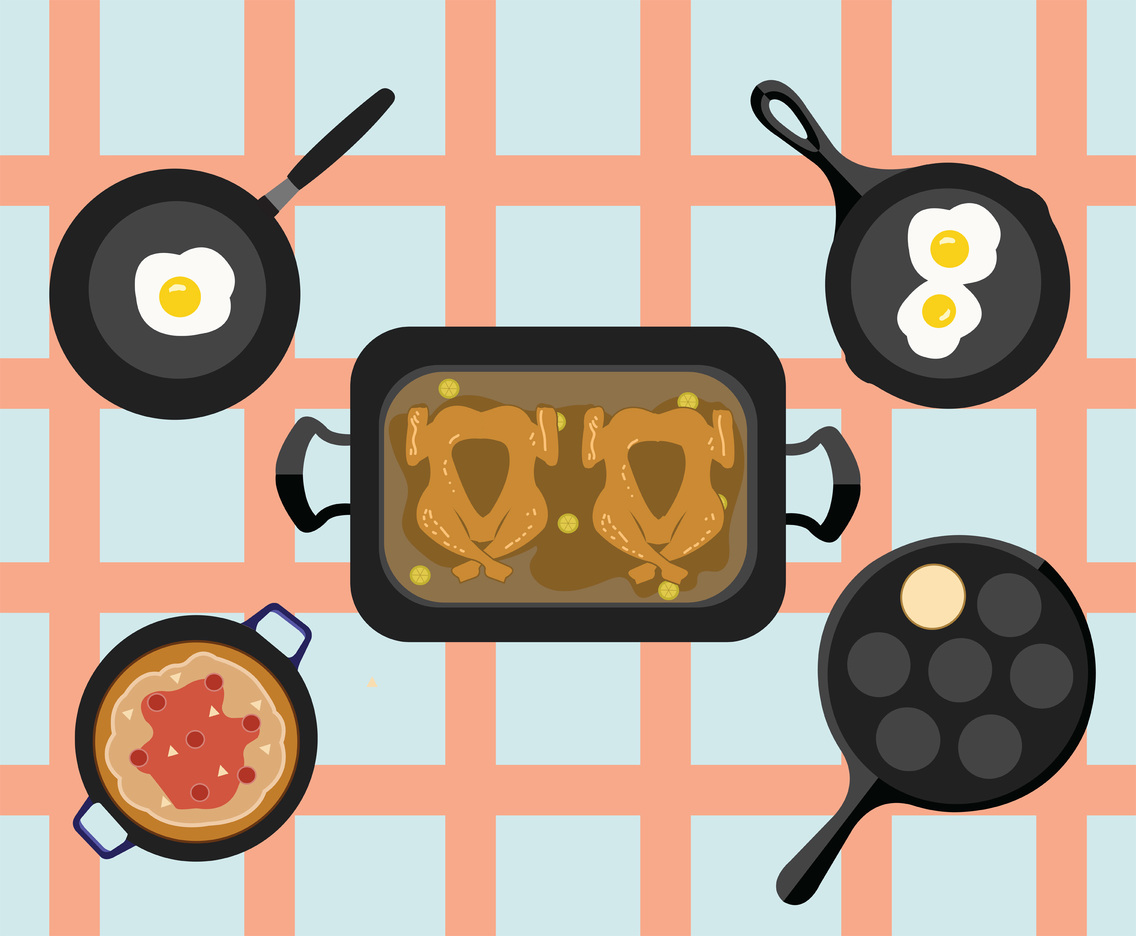 1136x936 Frying Pan Vector Pack Vector Art Amp Graphics