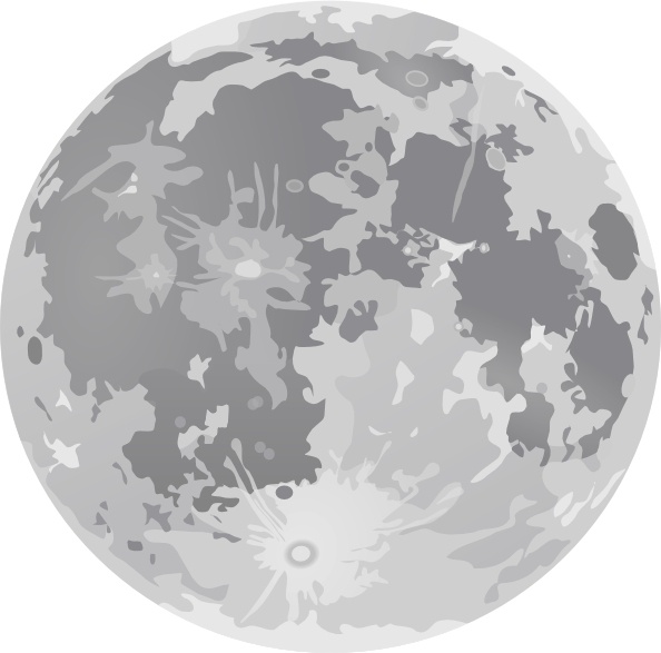 594x587 Full Moon Clip Art Free Vector In Open Office Drawing Svg ( .svg