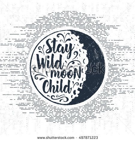 450x470 Hand Drawn Halloween Label With Textured Full Moon Vector