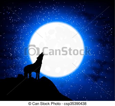 450x415 Wolf Howling