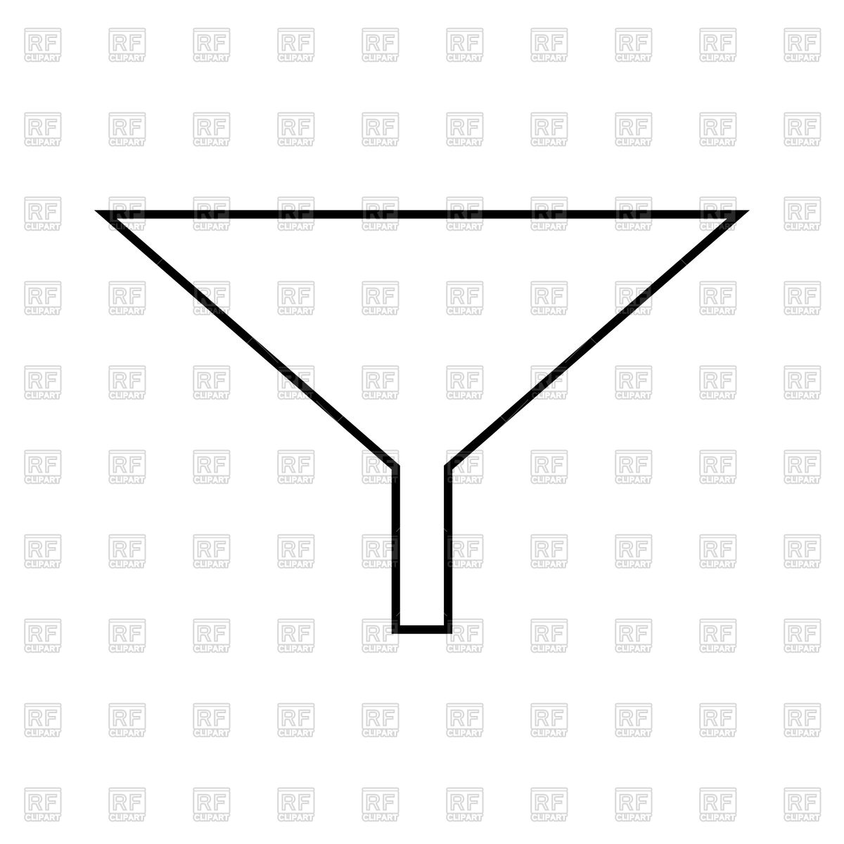 1200x1200 Funnel Black Icon Vector Image Vector Artwork Of Icons And