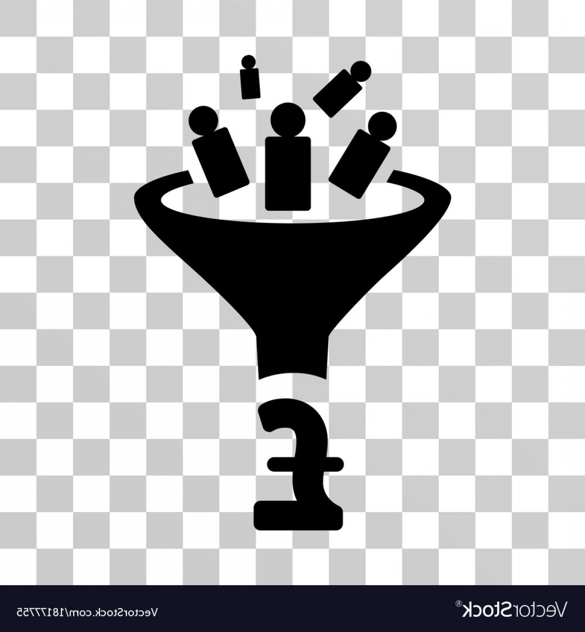 1200x1296 Pound Sales Funnel Icon Vector Shopatcloth