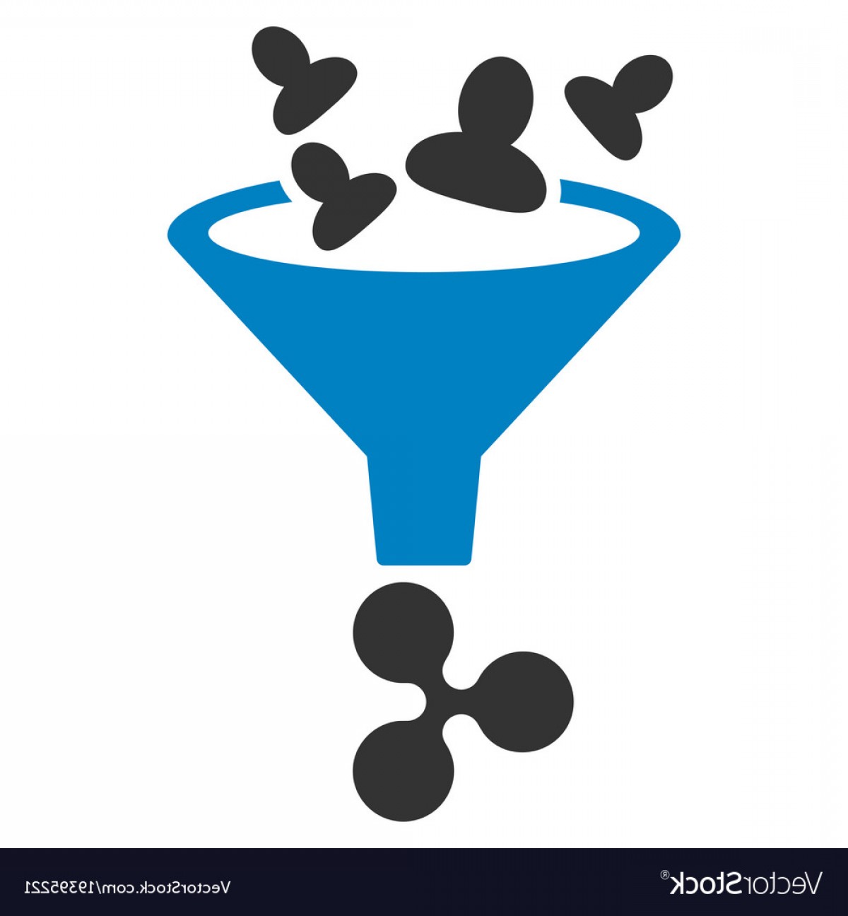 1200x1296 Ripple Sales Funnel Flat Icon Vector Shopatcloth