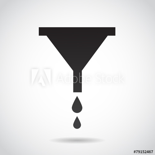 500x500 Funnel Vector Icon.