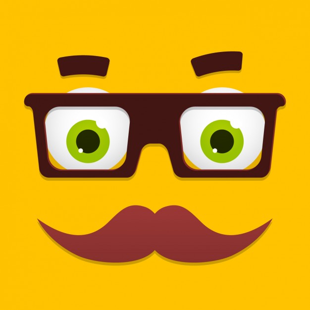 626x626 Funny Cartoon Face Design Vector Free Download