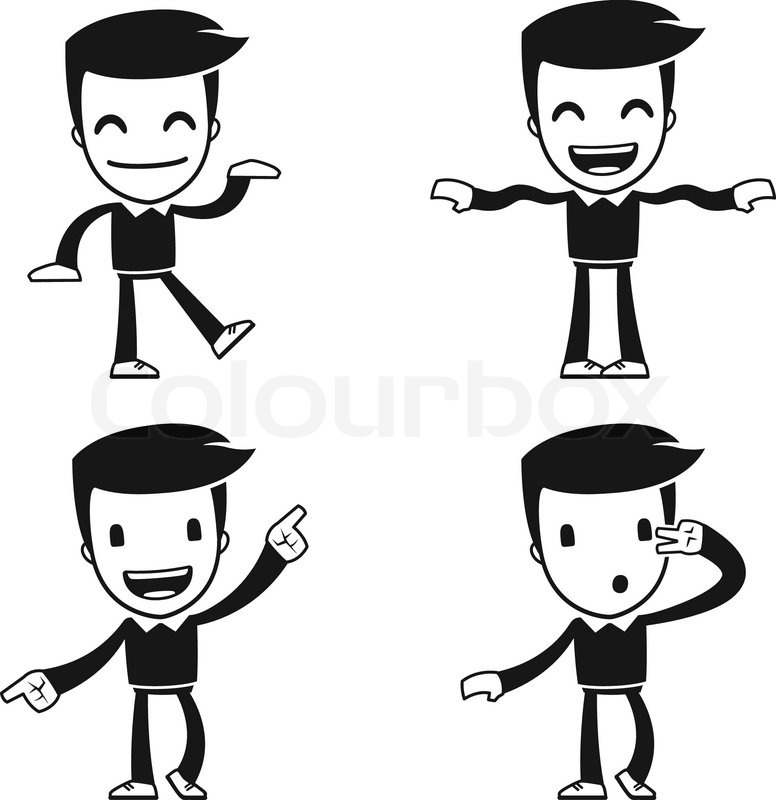 776x800 Funny Cartoon Helper Man Stock Vector Colourbox