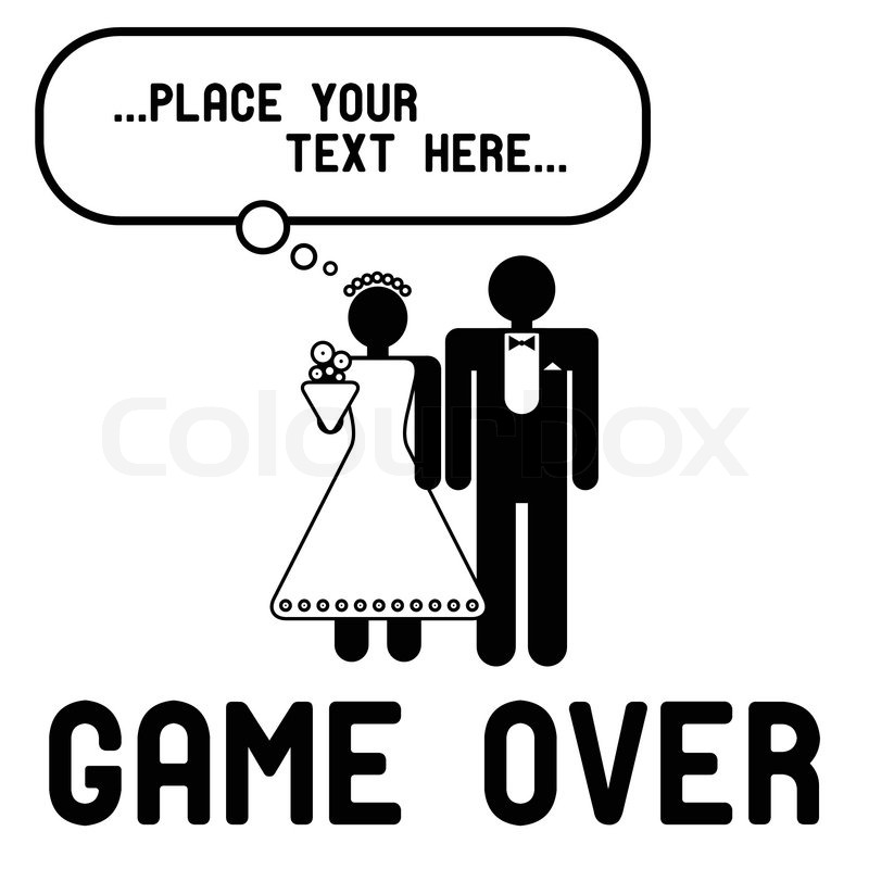 800x800 Funny Wedding Symbol With Speech Bubble