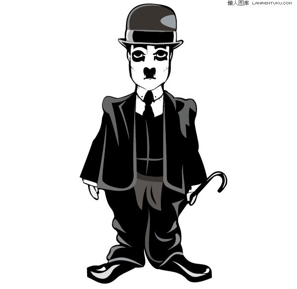 600x584 Chaplin Funny Cartoon Image Vector Material My Free Photoshop