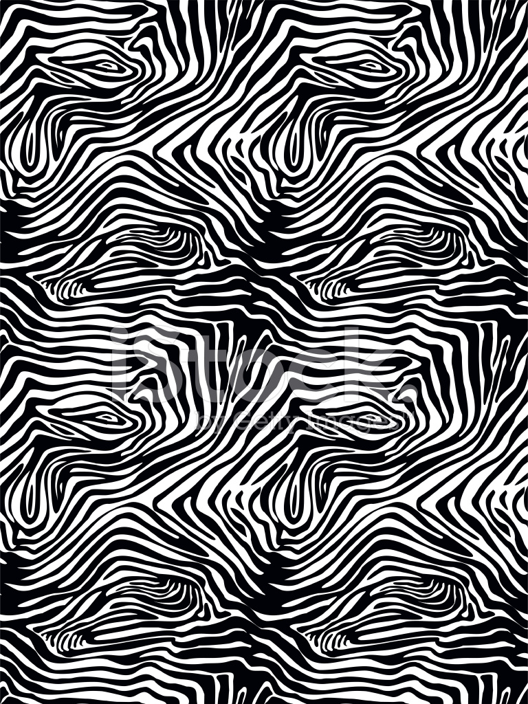 768x1024 Seamless Zebra Fur Pattern Stock Vector