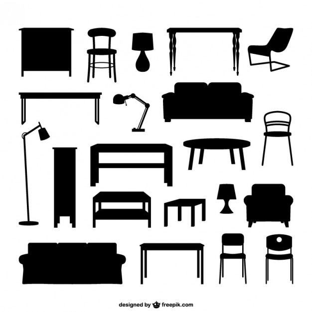 626x626 Furniture Silhouette Vectors, Photos And Psd Files Free Download