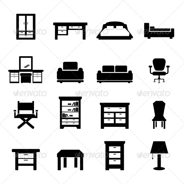 590x590 Furniture Vector By Tzubasa Graphicriver