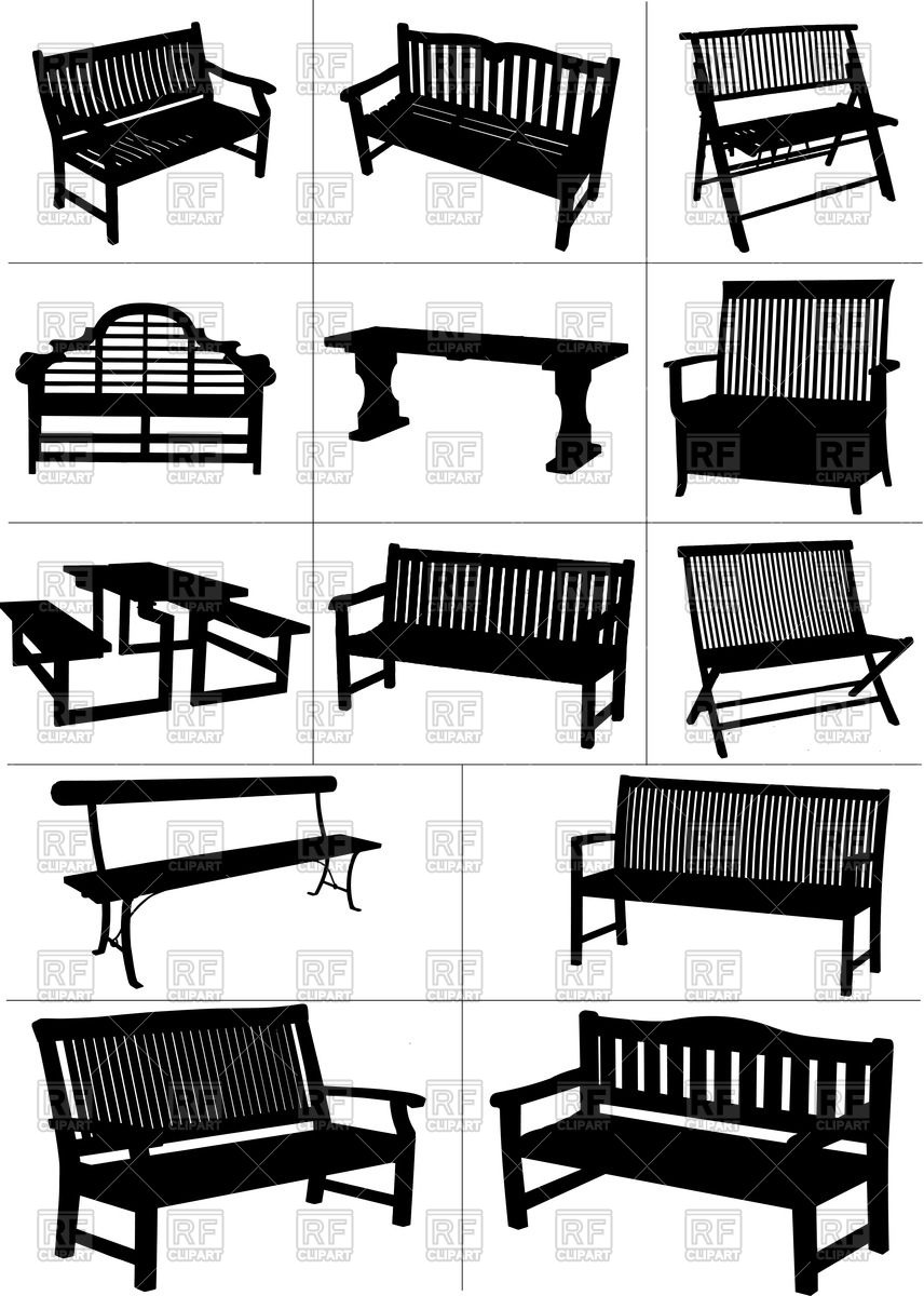856x1200 Garden Bench Silhouette