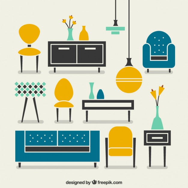 626x626 Modern Furniture Vector Free Download