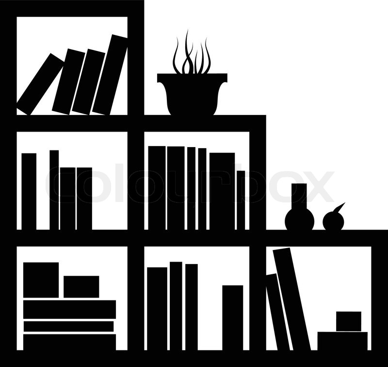 800x756 Furniture, Library Vector, Icon Stock Vector Colourbox