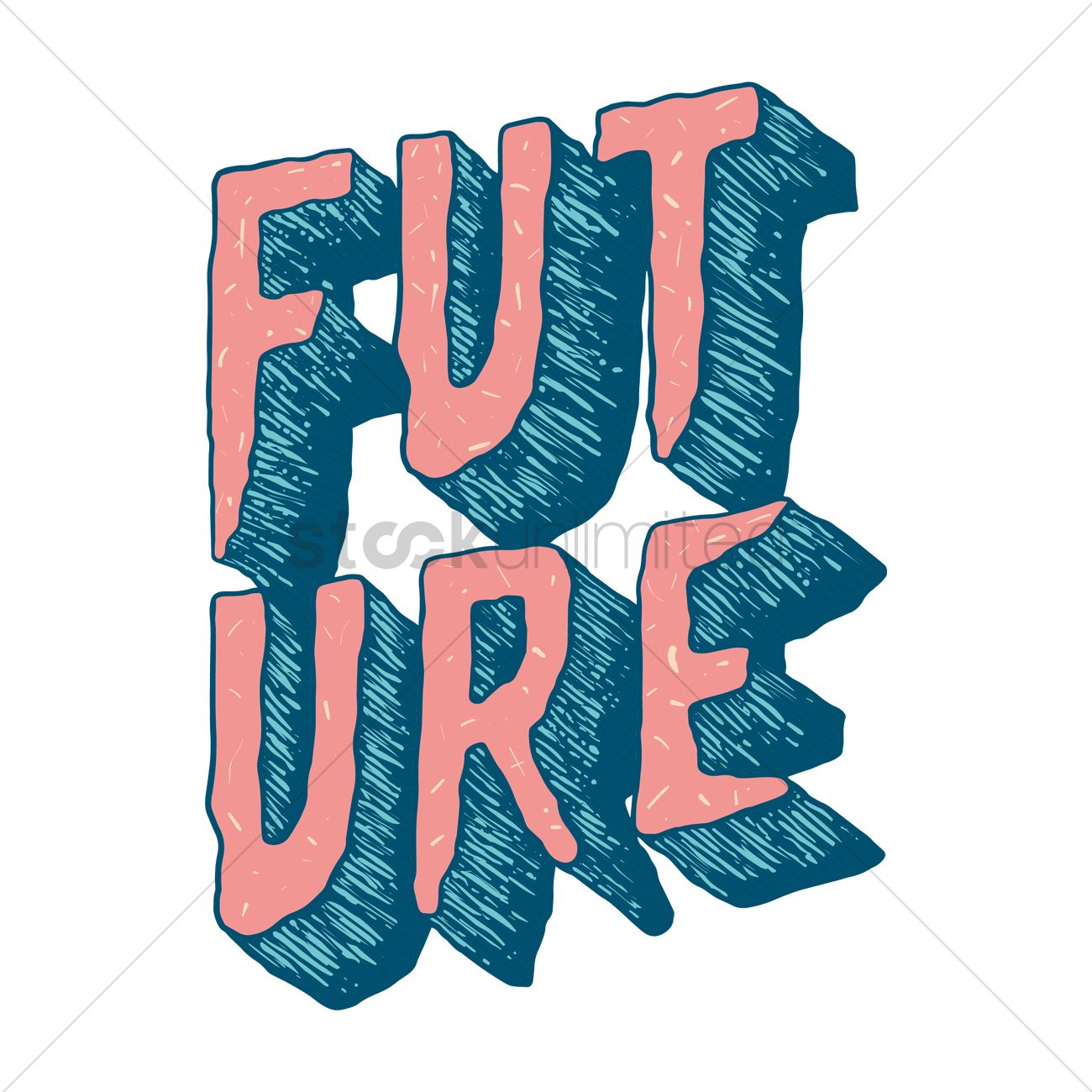 1300x1300 Text With The Word Future Vector Image
