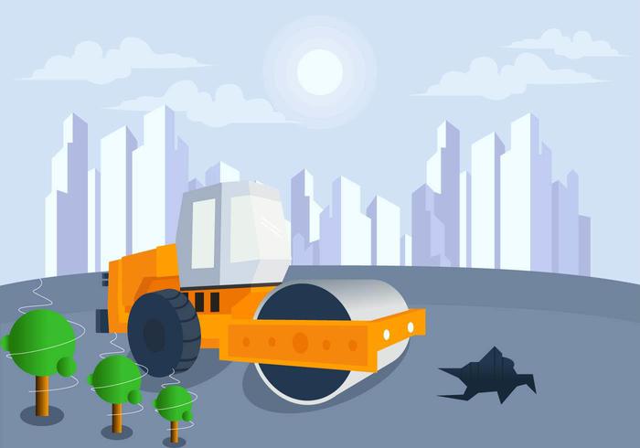 700x490 Construction In Future City Vector