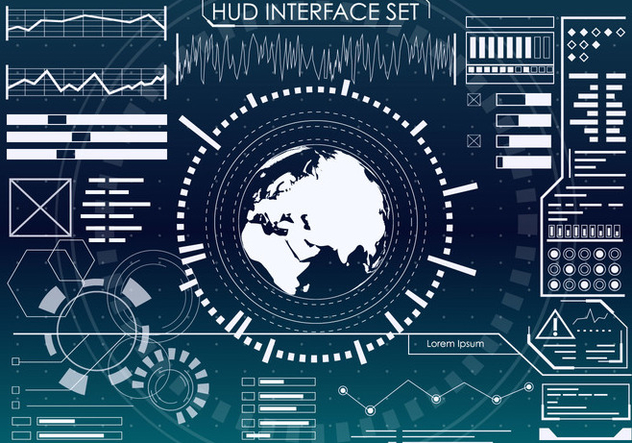 632x443 Futuristic Hud Interface Set Free Vector Download 435415 Cannypic