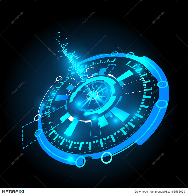 800x830 Futuristic Interface, Hud, Vector Background Illustration 65556991