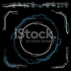 236x236 Futuristic Blue Virtual Graphic Touch User Interface Hud Mission