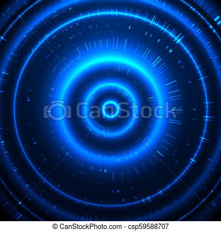 450x470 Futuristic Vector Hud Interface Screen Design. Abstract Template