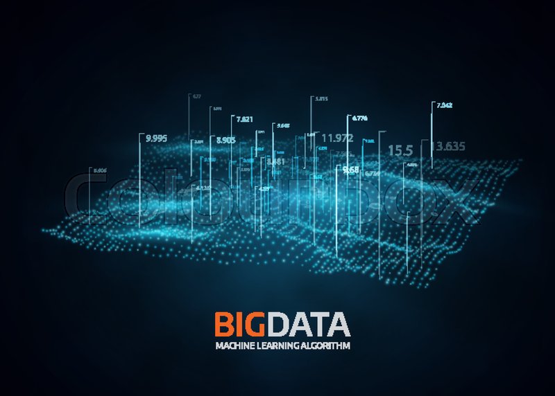800x572 Big Data Visualization. Futuristic Vector