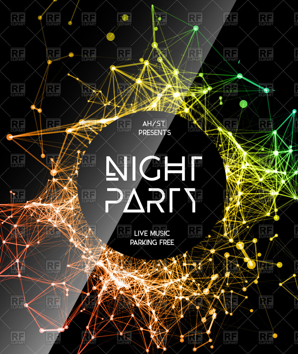 1009x1200 Night Party Poster