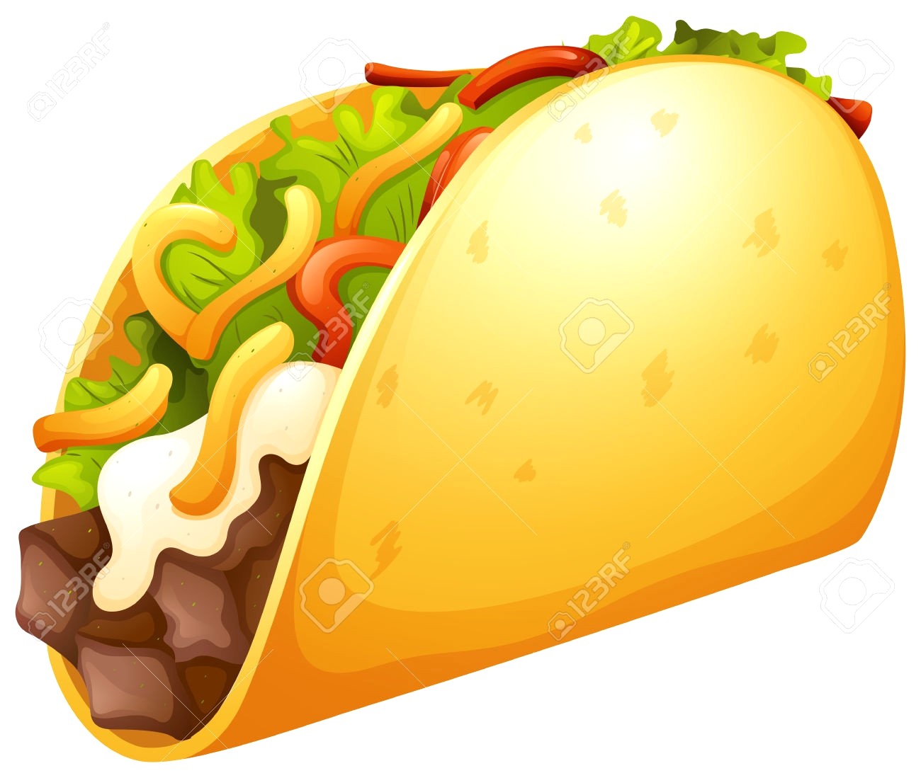 1300x1099 Taco Clipart 18 F Vector 5