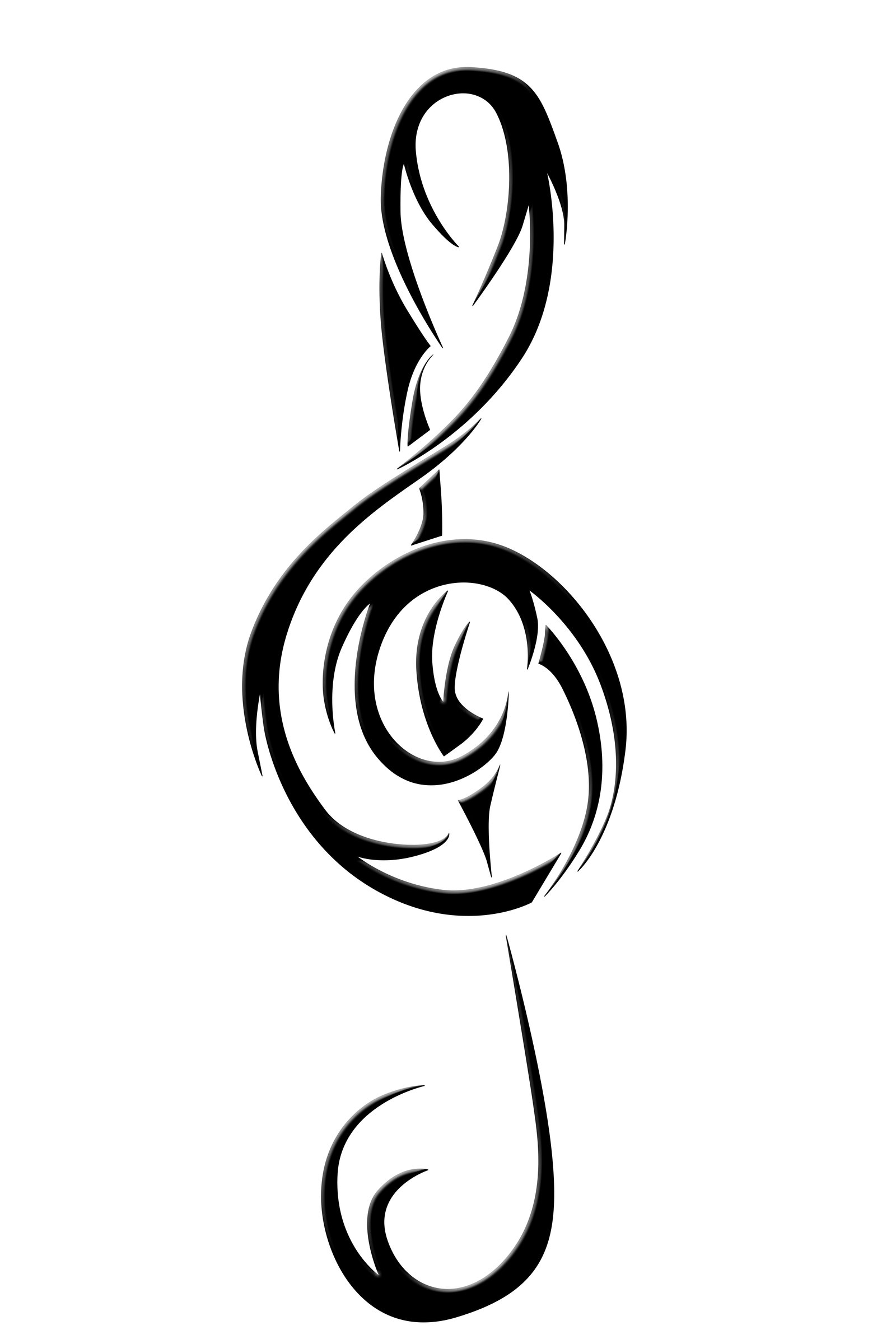 1600x2400 Treble Clef Vector Art Clipart Best Tattoo G Clip