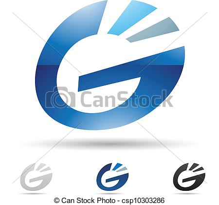 450x420 Abstract Icon For Letter G. Vector Illustration Of Abstract Icons
