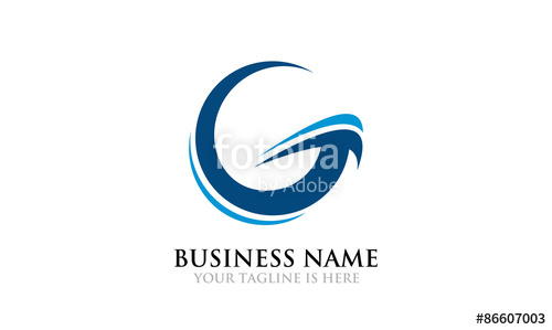 500x299 Simple Flat G With Arrow Logo Stock Image And Royalty Free Vector