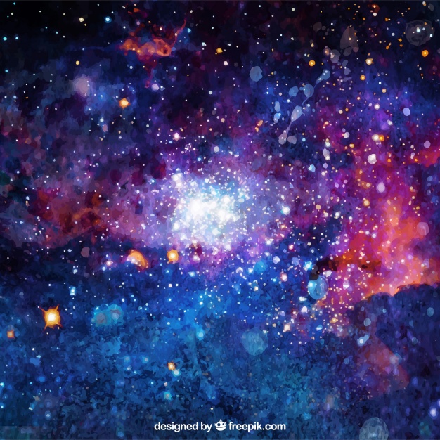 626x626 Bright Watercolor Background Of Galaxy Vector Free Download