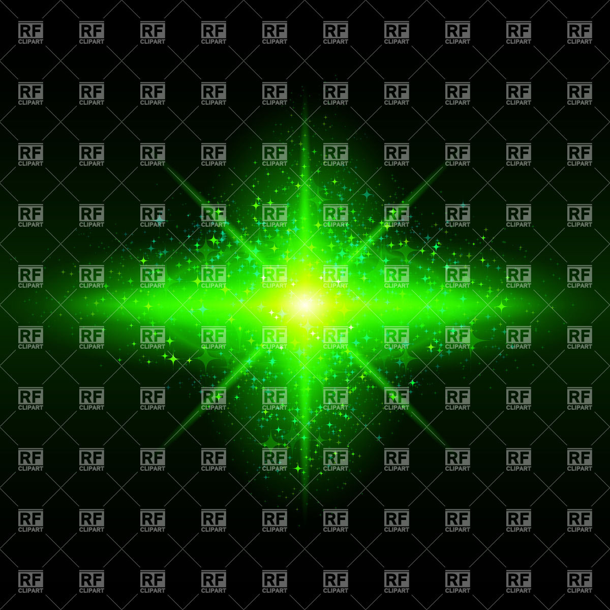 1200x1200 Green Glowing Galaxy Vector Image Vector Artwork Of Backgrounds