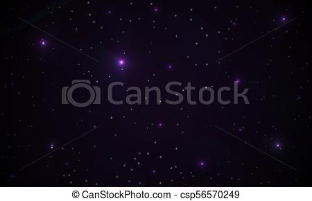 450x290 Abstract Purple Background Of A Galaxy, Vector Art Illustration