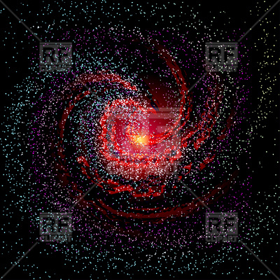 400x400 Spiral Galaxy Background Vector Image Vector Artwork Of